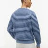 Sudadera de cuello redondo de rizo a rayas Sudadera de cuello redondo de rizo a rayas