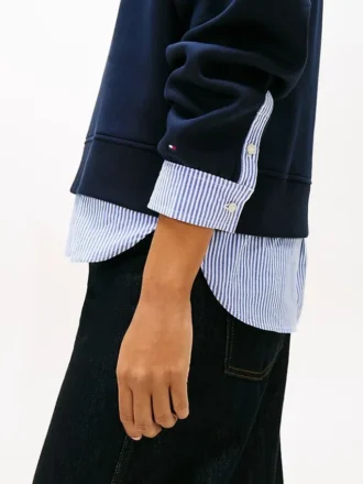 Sudadera de felpa con efecto de capas