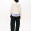 Sudadera de felpa con efecto de capas Sudadera de felpa con efecto de capas