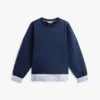 Sudadera de felpa con efecto de capas Sudadera de felpa con efecto de capas