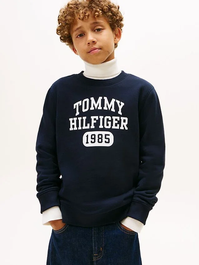 Sudadera de felpa con logotipo para niño Sudadera de felpa con logotipo para niño