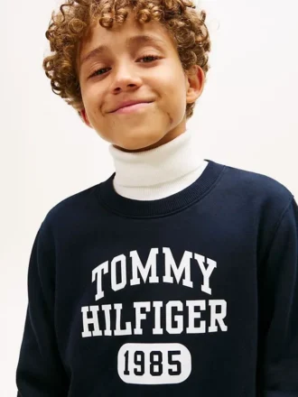 Sudadera de felpa con logotipo para niño
