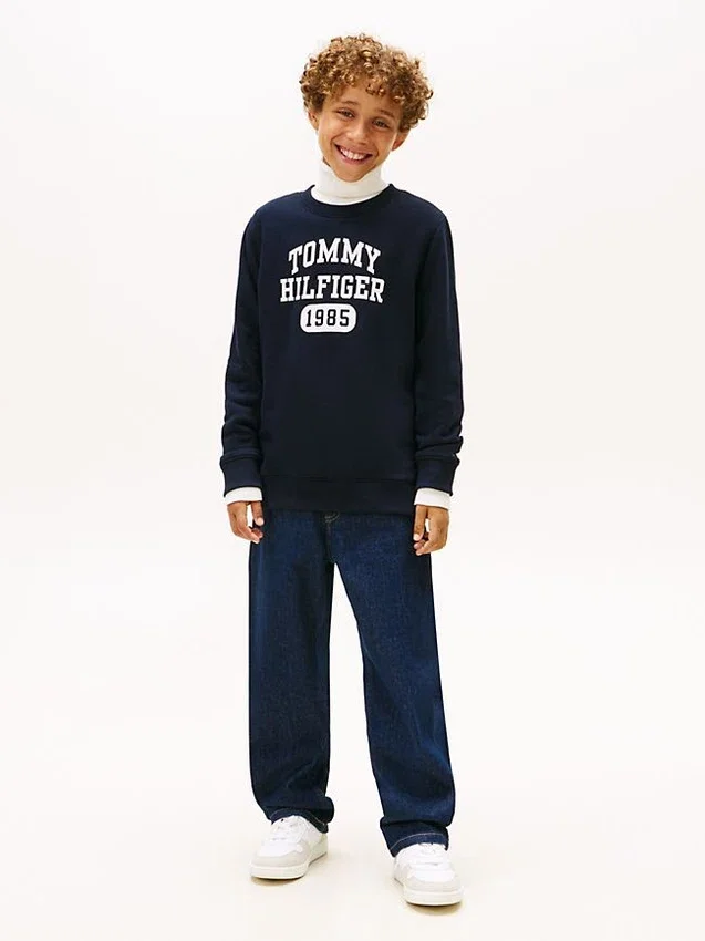 Sudadera de felpa con logotipo para niño Sudadera de felpa con logotipo para niño