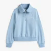 Sudadera de felpa interlock con cremallera de un cuarto Sudadera de felpa interlock con cremallera de un cuarto