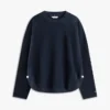 Sudadera de punto interlock con botones dorados