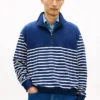 Sudadera de rayas con cremallera de un cuarto Sudadera de rayas con cremallera de un cuarto