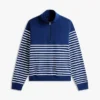 Sudadera de rayas con cremallera de un cuarto Sudadera de rayas con cremallera de un cuarto