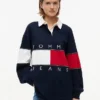 Sudadera de rugby con bandera de corte oversize de Tommy Jeans Sudadera de rugby con bandera de corte oversize de Tommy Jeans