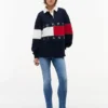 Sudadera de rugby con bandera de corte oversize de Tommy Jeans Sudadera de rugby con bandera de corte oversize de Tommy Jeans