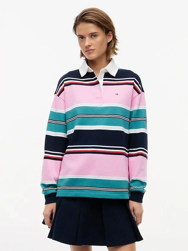 Sudadera de rugby de corte holgado de Tommy Jeans Sudadera de rugby de corte holgado de Tommy Jeans