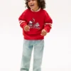 Sudadera infantil con estampado de bandera ondulada Sudadera infantil con estampado de bandera ondulada