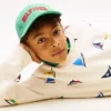 Sudadera infantil con estampado de banderas de vela Sudadera infantil con estampado de banderas de vela