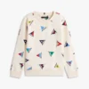 Sudadera infantil con estampado de banderas de vela Sudadera infantil con estampado de banderas de vela