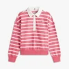 Sudadera polo a rayas para niña Sudadera polo a rayas para niña