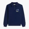 Sudadera polo con logo floral y cremallera de un cuarto