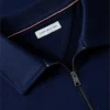 Sudadera polo con logo floral y cremallera de un cuarto