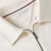 Sudadera polo con logo floral y cremallera de un cuarto