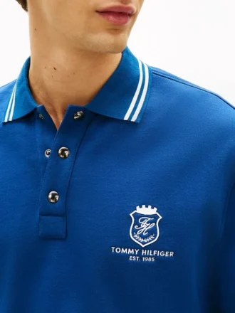 Sudadera polo de rugby con escudo monograma