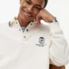Sudadera polo de rugby con escudo monograma