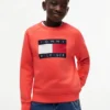 Sudadera raglán con el logotipo de Tommy Flag para niña