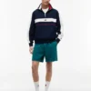 Sudadera Tommy Jeans con cremallera de un cuarto y bloques de color