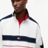Sudadera Tommy Jeans con cremallera de un cuarto y bloques de color