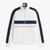 Sudadera Tommy Jeans con cremallera de un cuarto y bloques de color