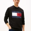 Sudadera Tommy Jeans con gran logotipo de bandera