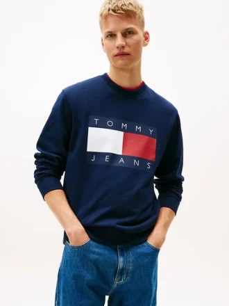 Sudadera Tommy Jeans con gran logotipo de bandera