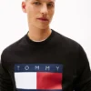 Sudadera Tommy Jeans con gran logotipo de bandera