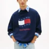 Sudadera Tommy Jeans con logotipo de bandera ondulada