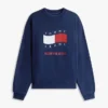 Sudadera Tommy Jeans con logotipo de bandera ondulada