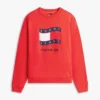 Sudadera Tommy Jeans con logotipo de bandera ondulada