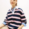 Sudadera Tommy Jeans Relaxed Stripe Rugby