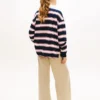 Sudadera Tommy Jeans Relaxed Stripe Rugby