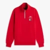 Sudadera Tommy x Cadillac F1® Team con cremallera de un cuarto