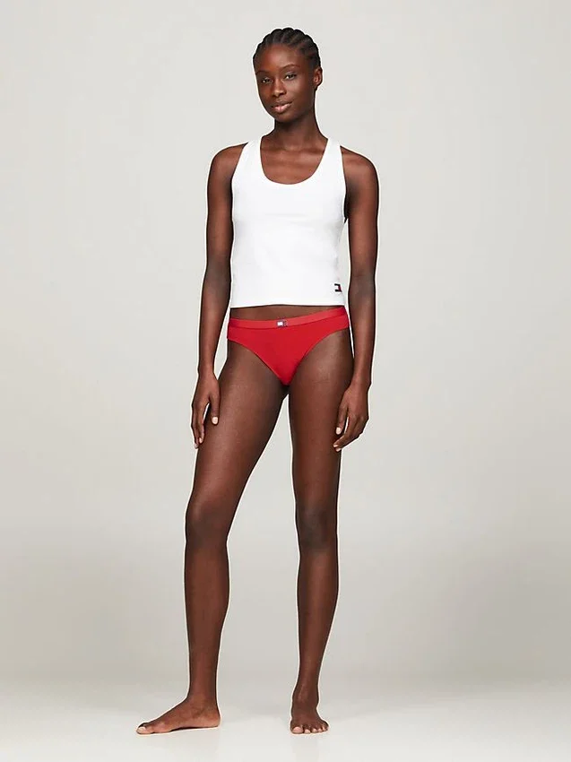 Tanga con el logotipo de la bandera de Tommy Jeans, paquete de 5 Tanga con el logotipo de la bandera de Tommy Jeans, paquete de 5