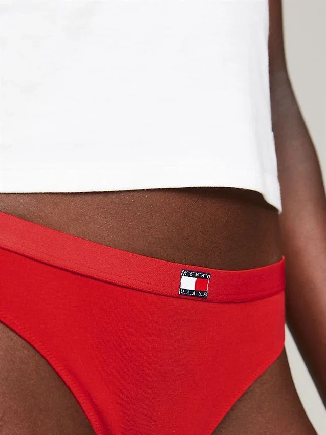 Tanga con el logotipo de la bandera de Tommy Jeans, paquete de 5 Tanga con el logotipo de la bandera de Tommy Jeans, paquete de 5