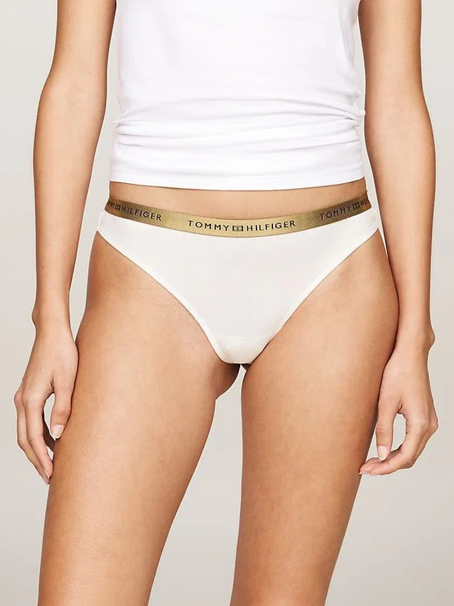 Tanga con logotipo en la cintura, paquete de 5 Tanga con logotipo en la cintura, paquete de 5