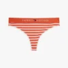 Tanga de algodón elástico con el logotipo de Tommy
