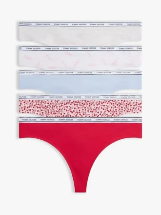 Tanga Mix con banda con logotipo, paquete de 5