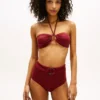 Top de bikini bandeau con anilla Top de bikini bandeau con anilla