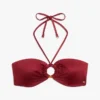 Top de bikini bandeau con anilla Top de bikini bandeau con anilla