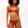 Top de bikini triangular con anilla Top de bikini triangular con anilla