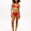 Top de bikini triangular con anilla Top de bikini triangular con anilla