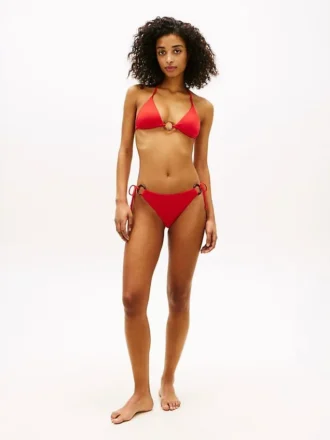 Top de bikini triangular con anilla Top de bikini triangular con anilla