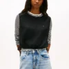 Top de mezcla de lino con lazo lateral de Tommy Jeans Top de mezcla de lino con lazo lateral de Tommy Jeans