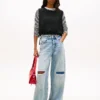 Top de mezcla de lino con lazo lateral de Tommy Jeans Top de mezcla de lino con lazo lateral de Tommy Jeans