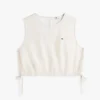 Top de mezcla de lino con lazo lateral de Tommy Jeans Top de mezcla de lino con lazo lateral de Tommy Jeans