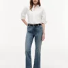Vaqueros bootcut elásticos de talle medio Vaqueros bootcut elásticos de talle medio
